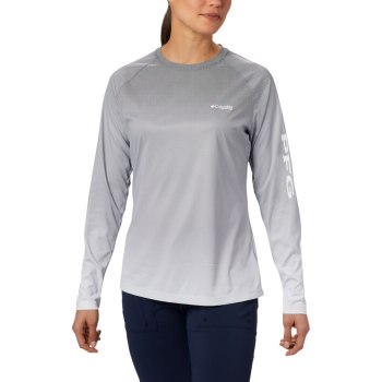 Columbia PFG Tidal Deflector Long Sleeve, Sudaderas Negros Para Mujer | 738204-FRN